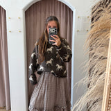 Roaming Horses Shadows Sweater - Chocolate
