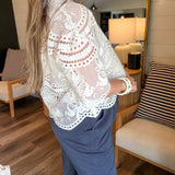 Ivory Lace Atelier Blouse Top