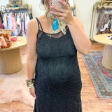 All Laced Up Maxi Dress - Black