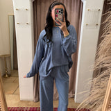 Good Mood Sweater Top - Dusty Blue