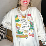 Sorry I'm All Booked Sweatshirt - Sweet Cream