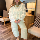Evermore Ivory Ruffle Top