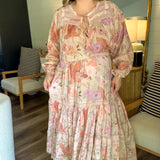 Orchid Bloom Maxi Skirt - Pink