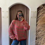 Half Piper Cardigan - Red