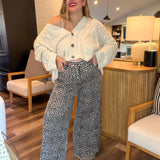 Lauren Leopard Wide Leg Pants