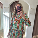 The Corner Booth Plaid Blazer