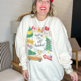 Sorry I'm All Booked Sweatshirt - Sweet Cream