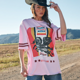 The Very Oversized Sabbi Rodeo Self Love Club Tee - Pink