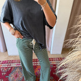 The Big Chill Stripe Lounge Pants - Green