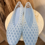 Jelly Mesh Flats Shoes - Blue