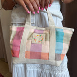 Mini Rainbow Canvas Tote Bag