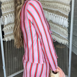 {Mumu} Thrill Tie Top - Porto Stripe