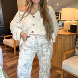 Counting On Camo Barrel Leg Pants