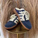 {Back70} Easter In Navy Backless Sneaker