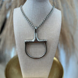 Large Horse Bit Chain Necklace