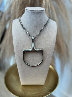 Large Horse Bit Chain Necklace