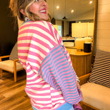 Cotton Candy Stripes Sweater