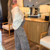 Lauren Leopard Wide Leg Pants