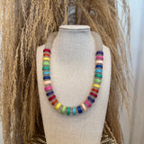 Rainbow Vinyl Necklace