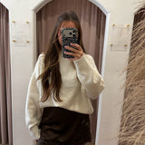 Latte Love Lace Mini Skirt - Espresso