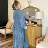 Denim & Daydreams Tiered Maxi Dress