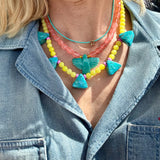 Turquoise Triangles Necklace