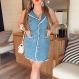 Maddox Dress - Waterfall Blue