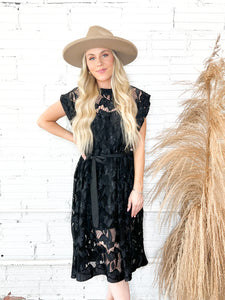 Luxury Cowgirl Dress- Black