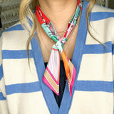 Luxury Horse Twilly Scarf - Turquoise