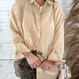 Classic Striped Button Down - Honey