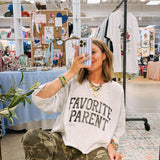 Favorite Parent Sweatshirt - Ash + Black
