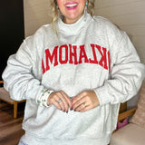 The Oklahoma Edit Reversible Mock Neck Sweatshirt