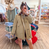 The Traveler Khaki Collared Jacket