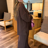 Weekend Comfort Top - Brown