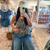 Woodstock Wide Leg Drawstring Jeans