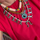 Turquoise Squash Blossom Necklace