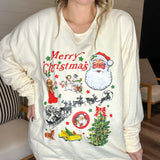 Santa's Sleigh Sweatshirt - Ivory