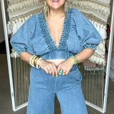 Denim Dan Wide Leg Pants