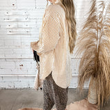 Classic Striped Button Down - Honey