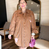 Off Duty Shirt Dress