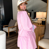 Legally Blonde Pinstripe Mini Dress