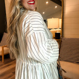 Hamptons Striped Mini Dress