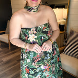 Tinsley Tube Maxi Dress - Jungle Mirage