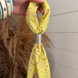 Vibrant Bandana Bundle - Neon Yellow + Silver