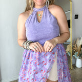 Levi Ruffle Maxi Tunic Top