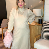 Swear By Sand Maxi Sweater Dress