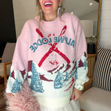 Alpine Lodge Sweater - Pink