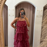 The Polka Dot Tiered Maxi Dress