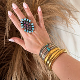 Set Of Turquoise Stack Bracelets (3)