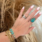 Three Queens Turquoise Bracelet Cuff